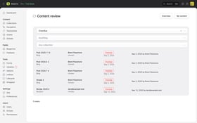 Lifecycle: Content Review Dates, Owners and Attestation for Statamic Screenshot 3