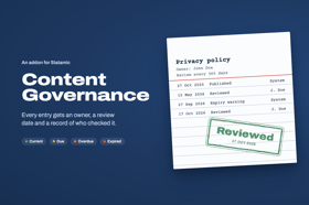 Content Governance Screenshot 1
