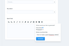 1st ChatGPT - Add ChatGPT to help write your content Screenshot 3