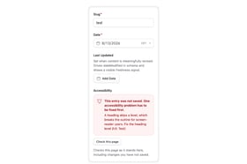 A11y Gate: The Accessibility Gate for Statamic Screenshot 1