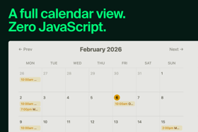 Calendar Screenshot 2