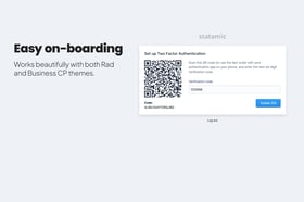 Two Factor for Statamic Screenshot 2