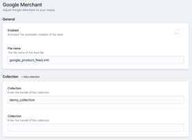 Google Merchant Feed Screenshot 1