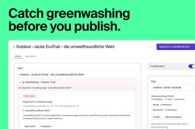 Greenwashing Checker Screenshot 1