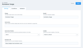Statamic Kontainer Screenshot 2