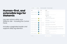 Logger for Statamic Screenshot 2