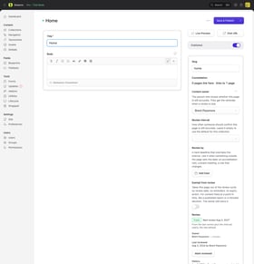 Lifecycle: Content Review Dates, Owners and Attestation for Statamic Screenshot 4