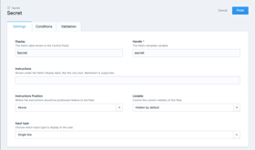 Statamic Secret Screenshot 2