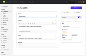 Content Governance Screenshot 5