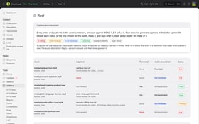 Reel: Caption and Transcript Governance Screenshot 1