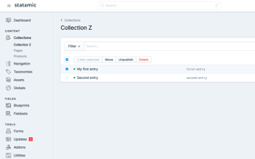 Move Entries Screenshot 1