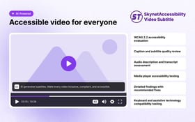 SkynetAccessibility Video Subtitle Screenshot 1