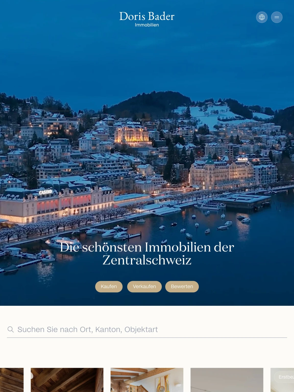 Screenshot of Doris Bader Immobilien