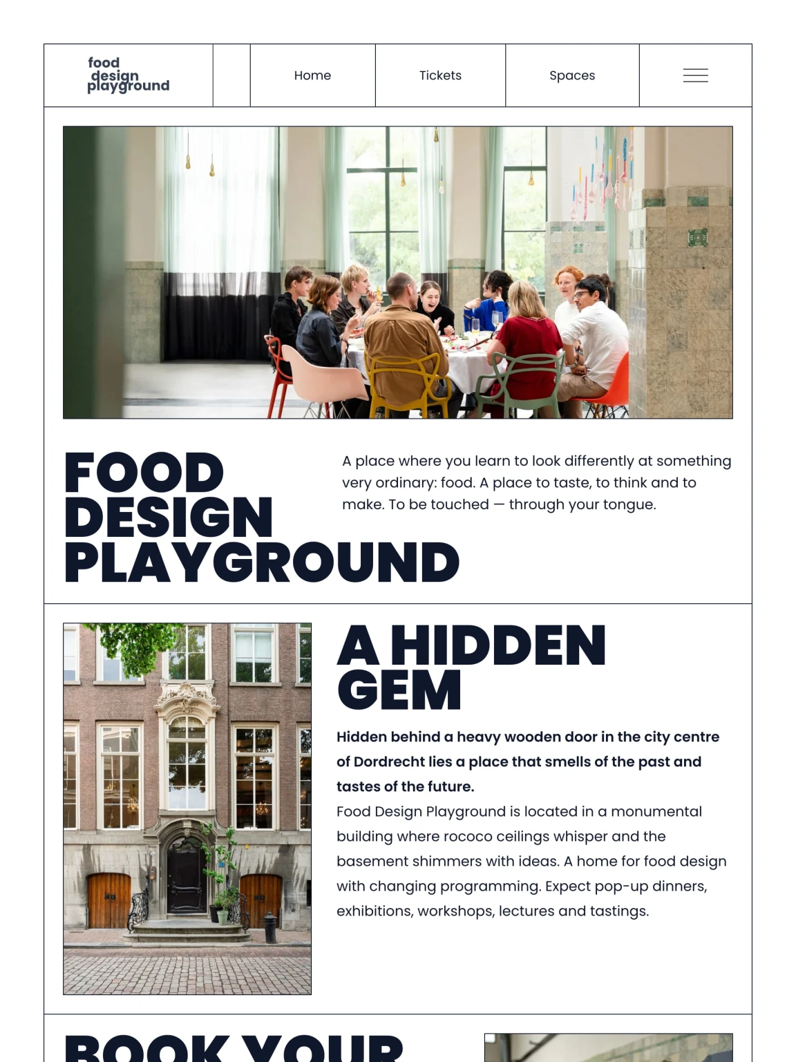 Screenshot of Food Design Playground