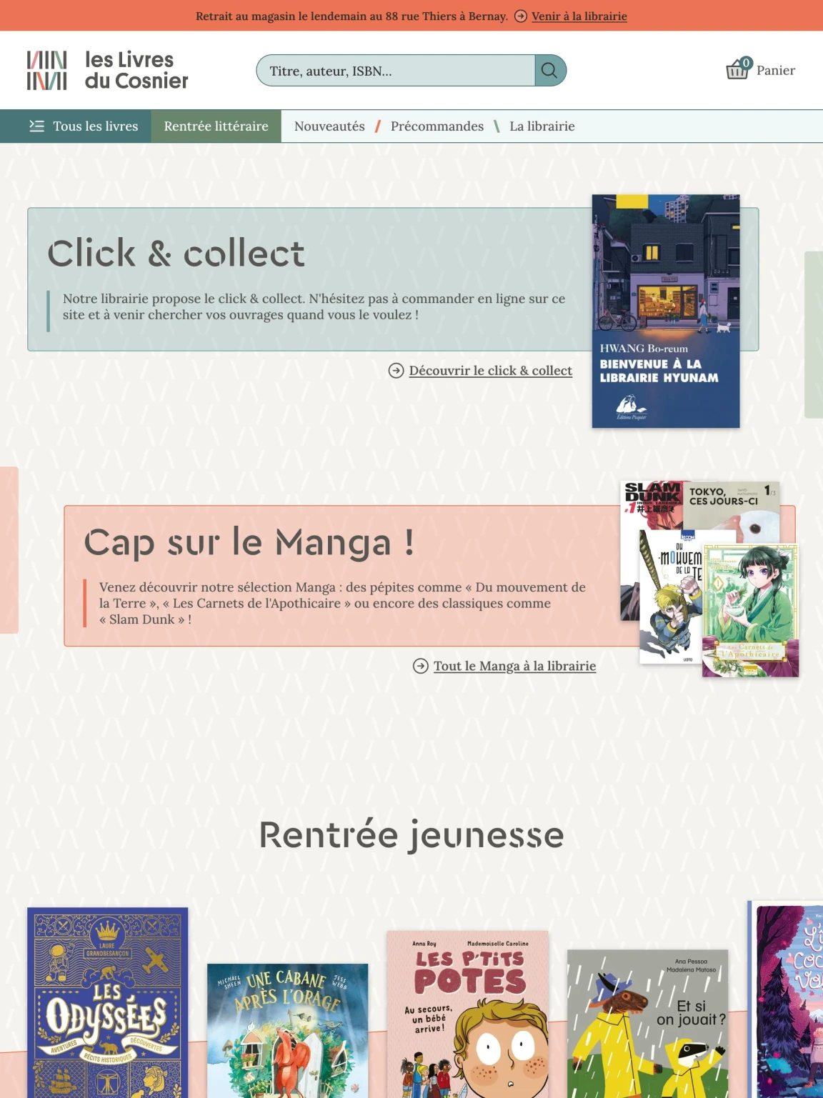 Screenshot of Livres du Cosnier