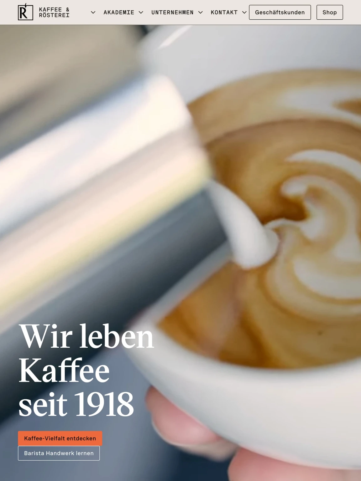 Screenshot of Rast Kaffee AG