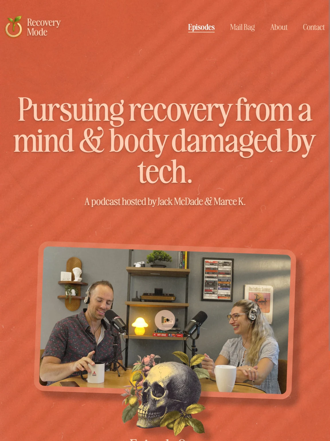Screenshot of Recovery Mode Podcast