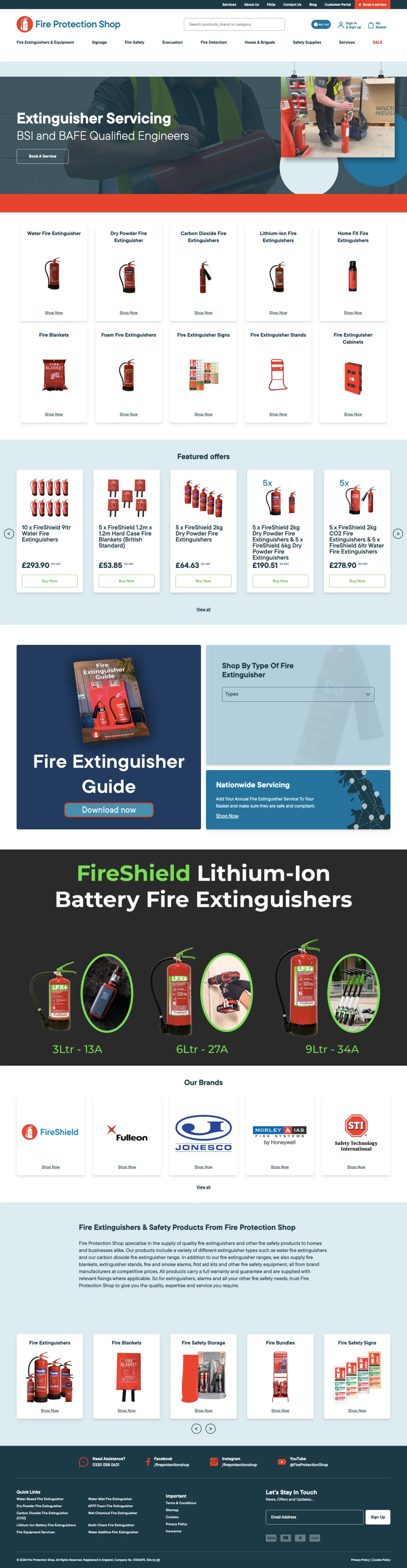 Screenshot of Fire Protection Shop