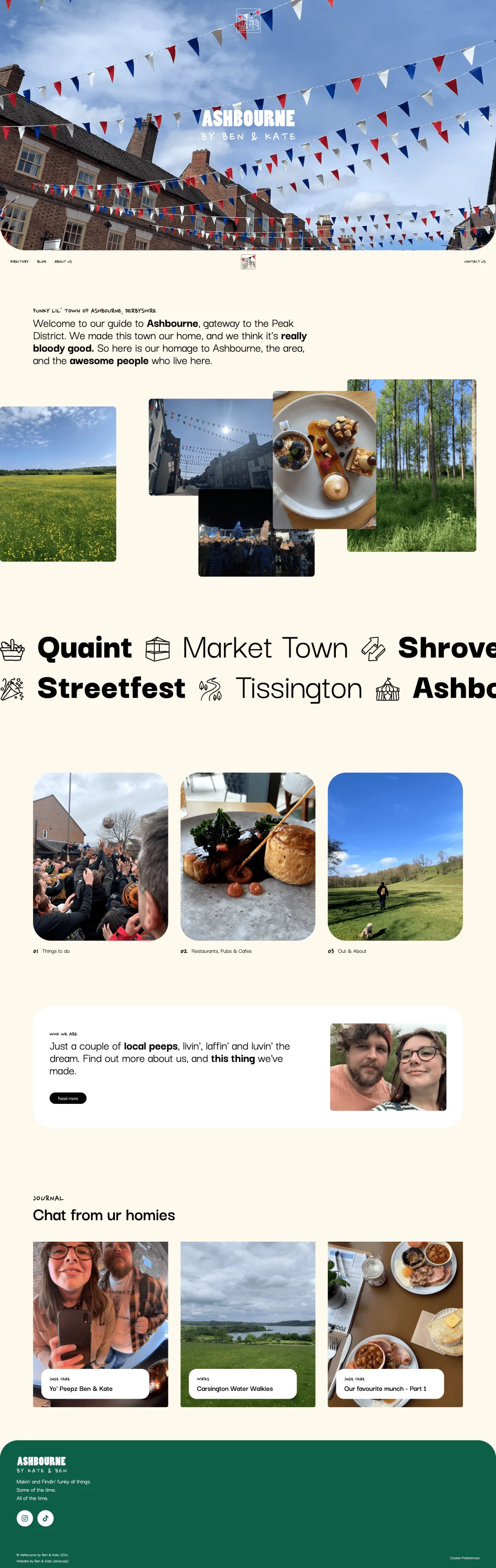 Screenshot of Ashbourne - By Ben & Kate
