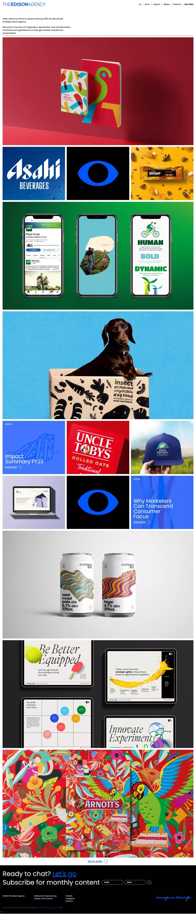 Screenshot of The Edison Agency