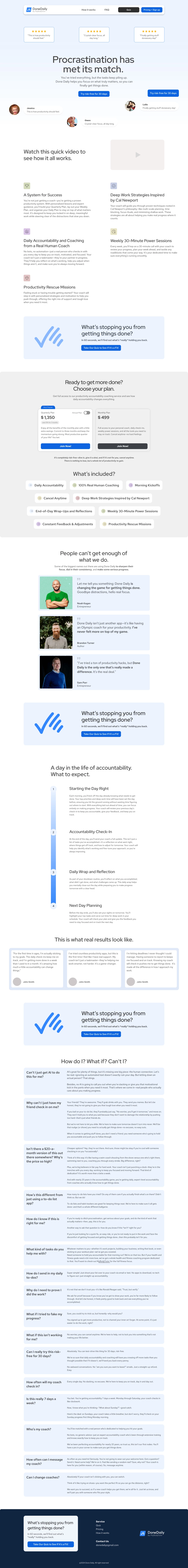 Screenshot of DoneDaily