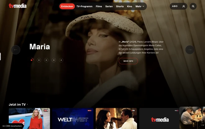 Screenshot of TV-Media
