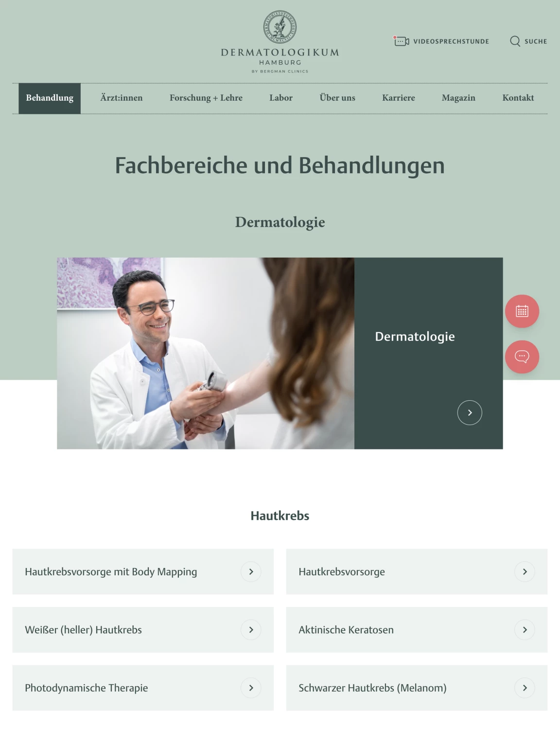 Screenshot of Dermatologikum