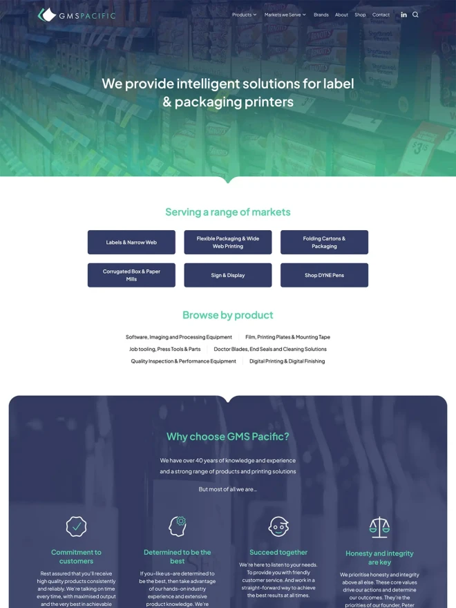 Screenshot of GMS Pacific