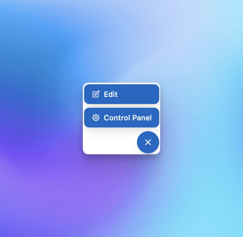 Simple Statamic Toolbar Screenshot