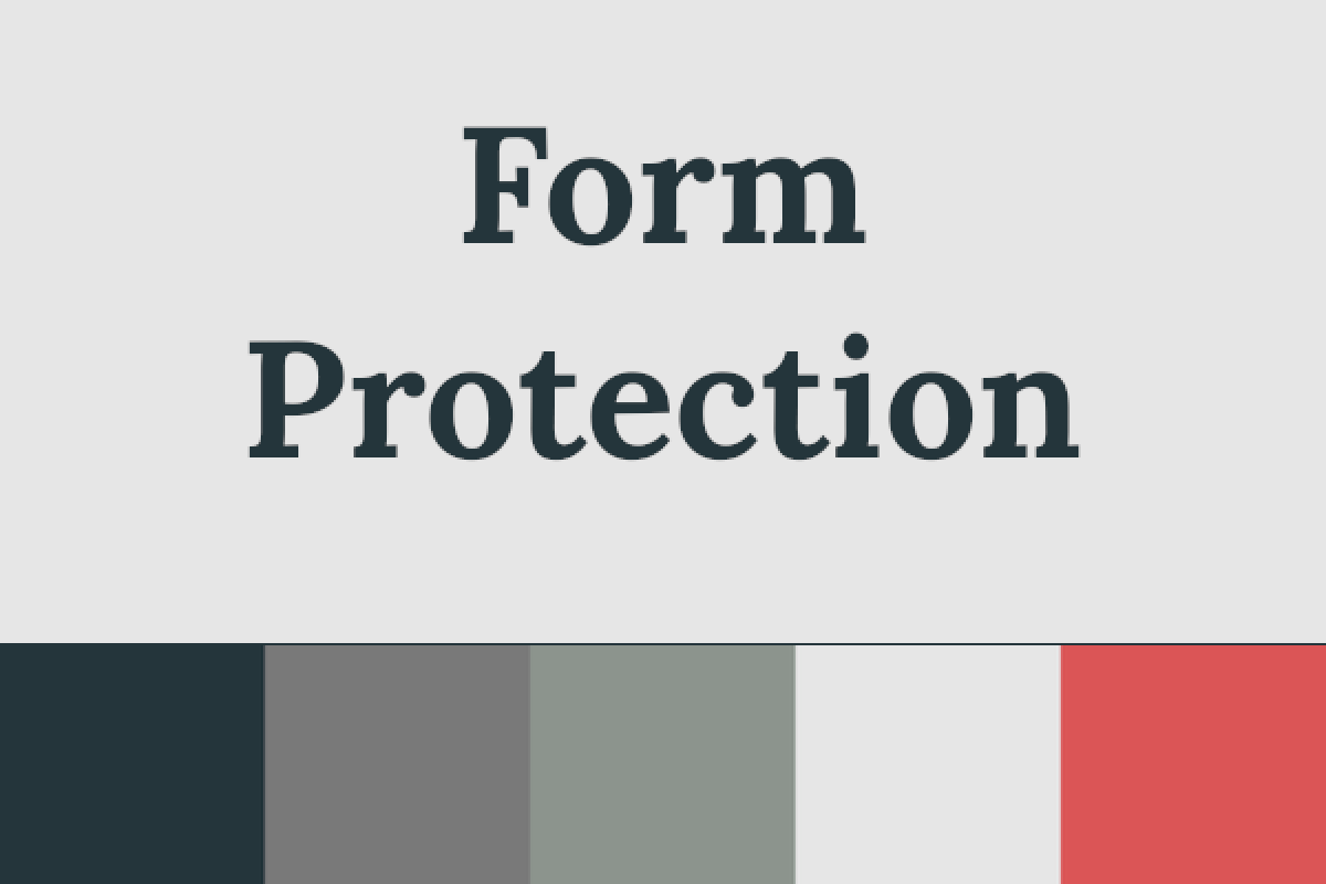 Form protection Screenshot