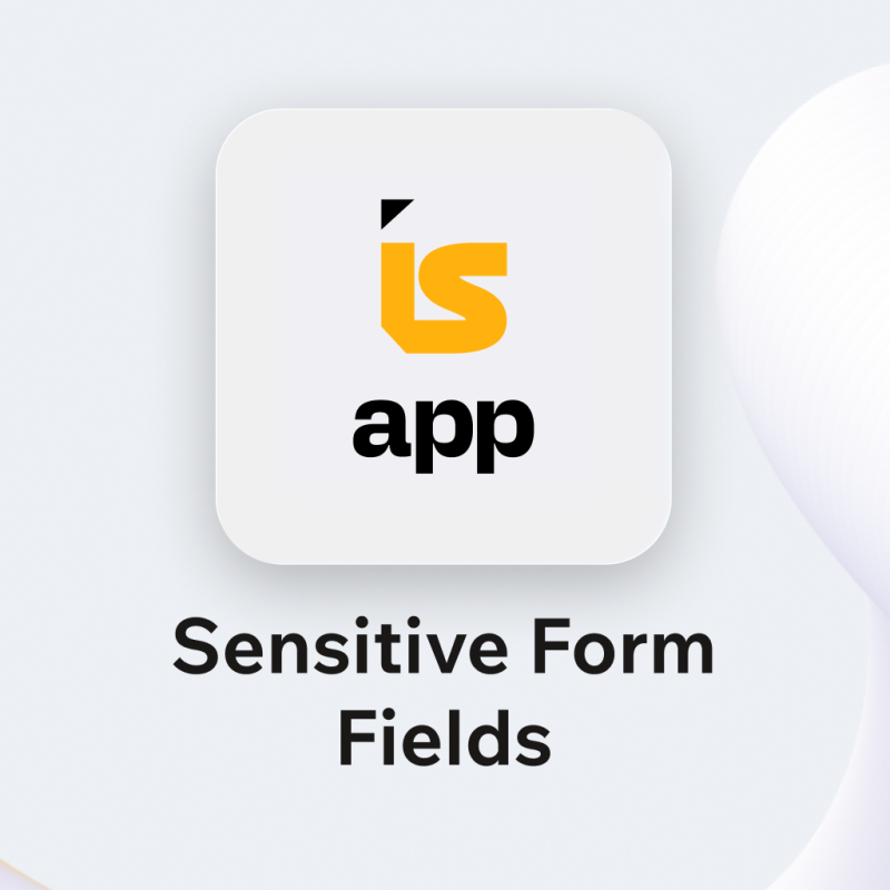 Sensitive Form Fields Screenshot