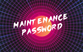 Maintenance Password Screenshot 1