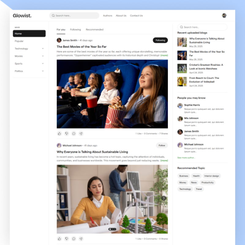 Glowist Screenshot