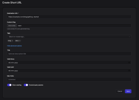 Shlink Short URL Manager Screenshot 2