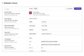 Mailables Viewer Screenshot 2
