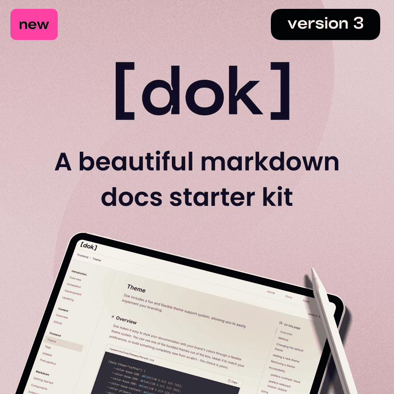 Dok: The Documentation Starterkit Screenshot