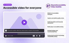 SkynetAccessibility Video Subtitle Screenshot 1