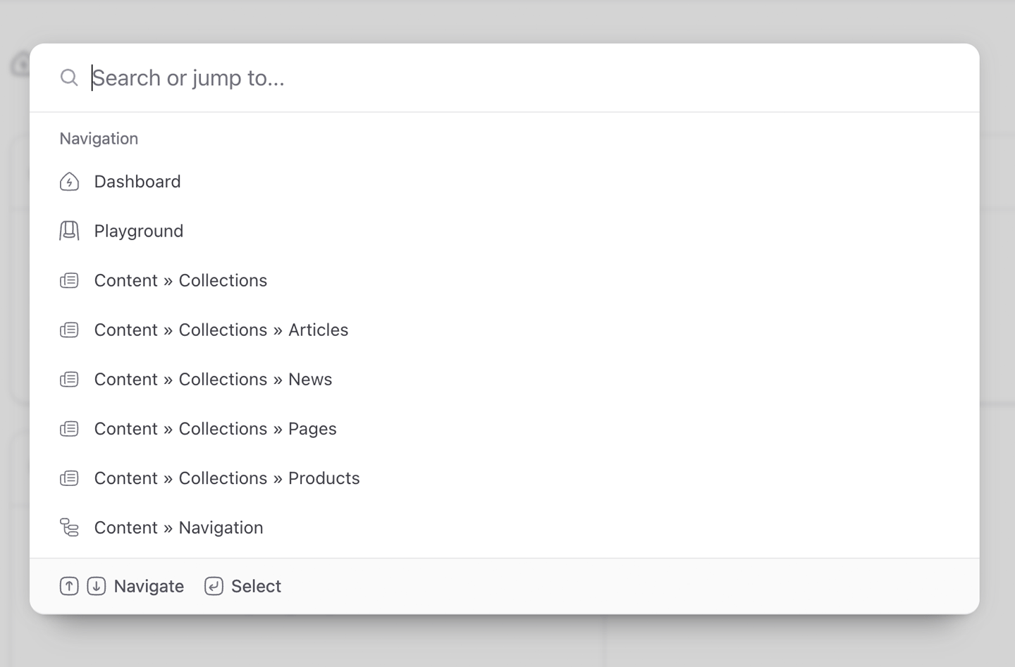 The New Command Palette in Statamic 6