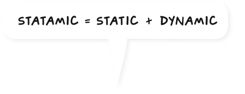 Statamic = Static + Dynamic