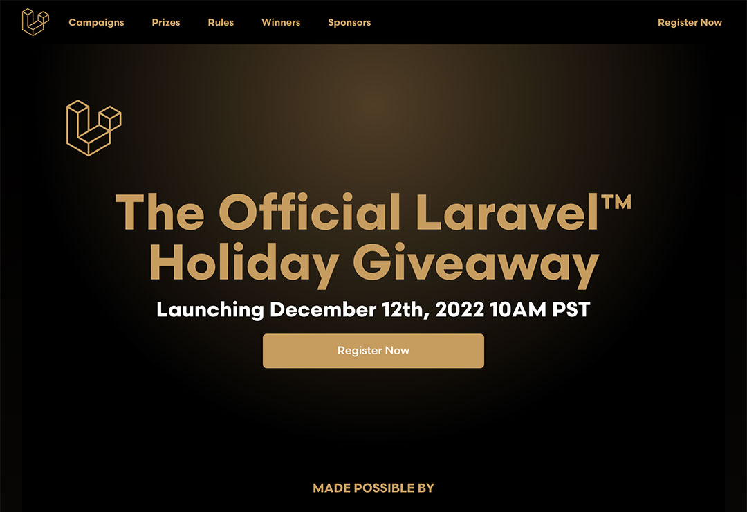 Laravel Giveaway Website