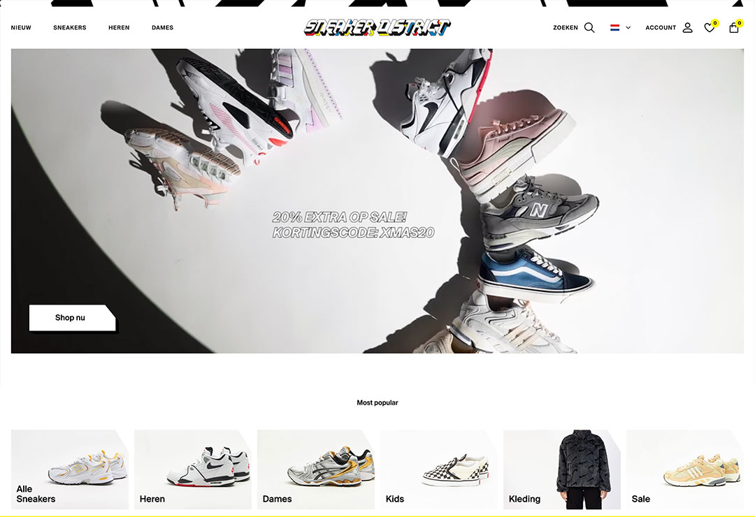 Sneaker District Website