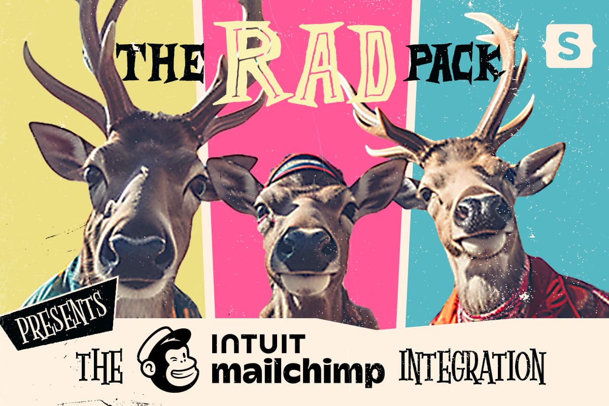 Cover image for the Mailchimp addon showing the deers