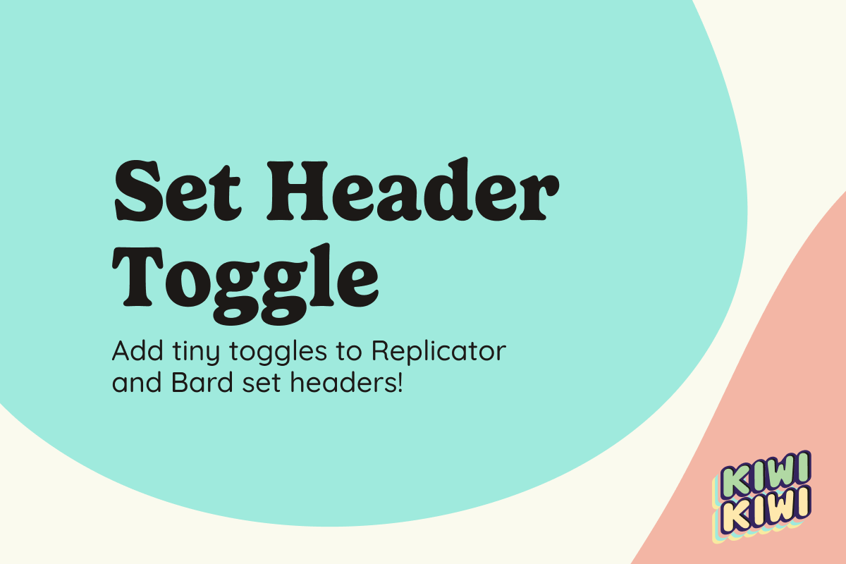 Set Header Toggle Icon