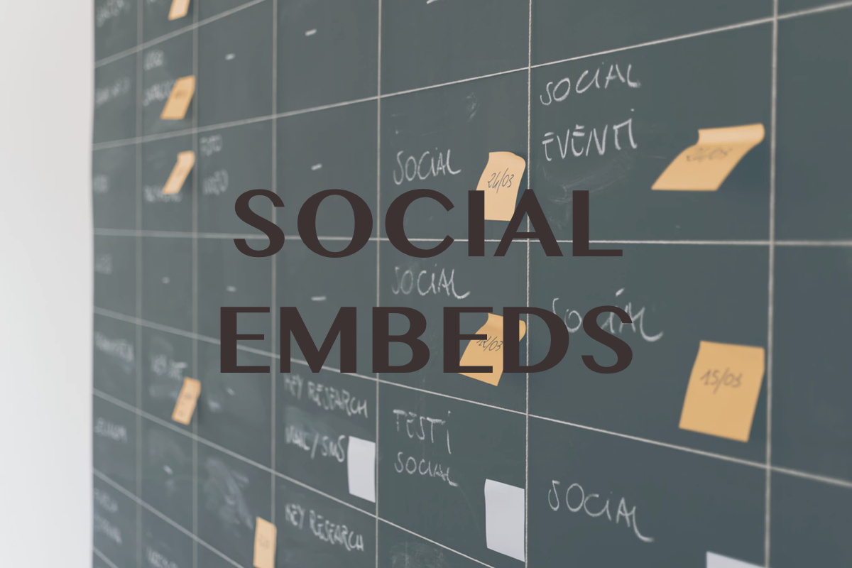 Social Embeds (Statamic v2)