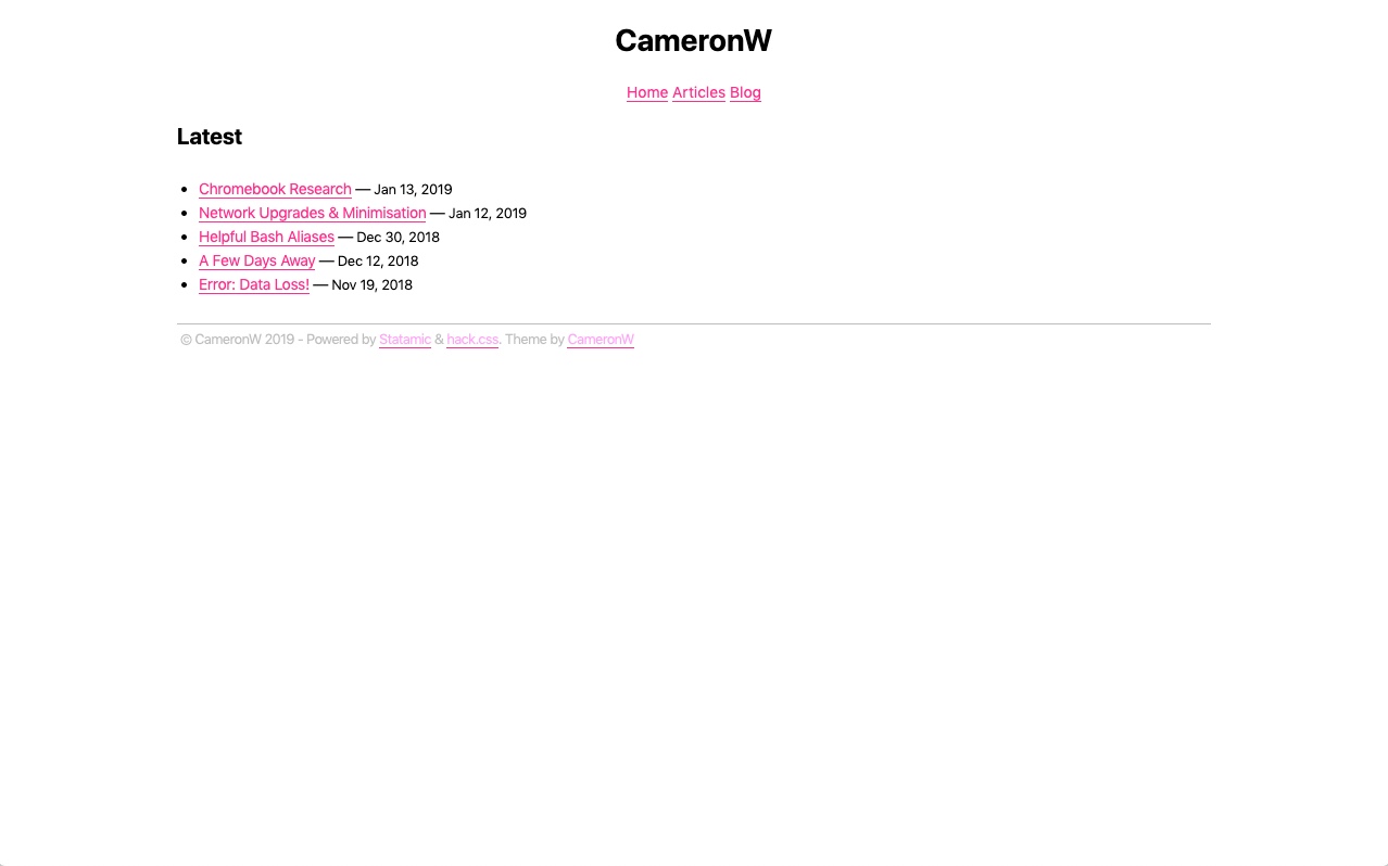 HackCSS Theme