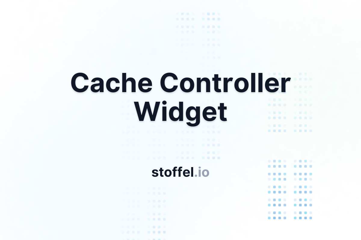 Widget: Cache Controller Thumbnail