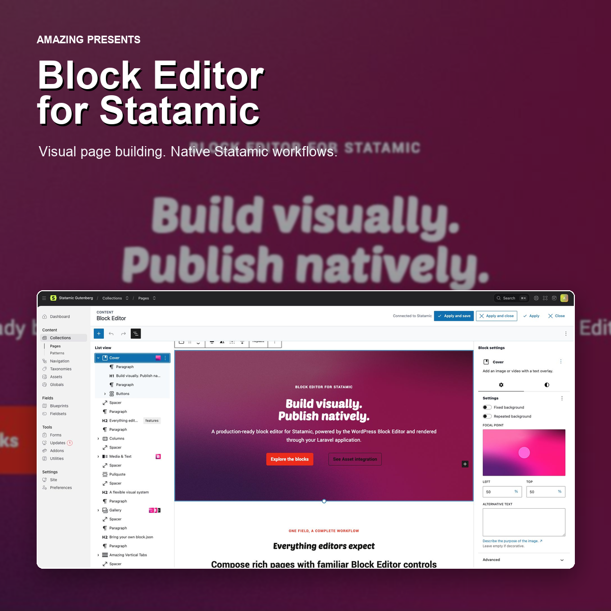 Block Editor for Statamic Icon