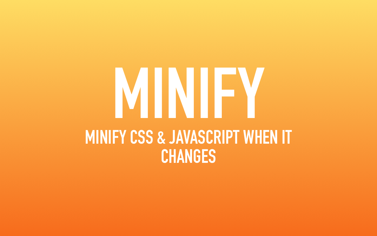 Minify (Statamic 2)